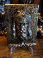 Shroud of Turin Relief with Stone From Tomb of Jesus Holy Sepulchre picture