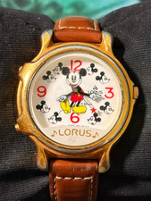 Vintage Lorus Mickey Mouse Musical Watch V422-0010 ZO Seiko Quartz Runs (Bottom picture