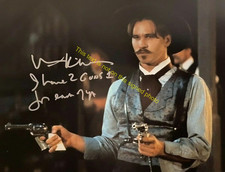 Val Kilmer Tombstone Doc Holliday Signed Autograph 8x10 Photo Actor HD143 picture
