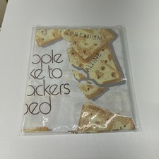 VTG Premium Saltines For People Who Like To Eat Crackers In Bed Pillowcase NOS picture