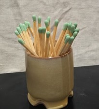 Frankoma Pottery Match Holder, Original Creation, Tan Original Creation picture