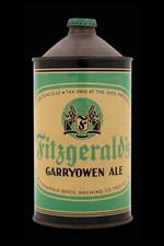 Fitzgerald's Garryowen Ale, Troy, NY DIECUT Sign 36