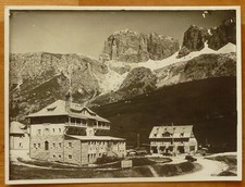 Photo Hotels Savoia and Maria Pordoy Pass 1933 Belluno Canazei Dolomites South Tyrol picture