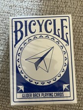 Bicycle Glider Back Playing Cards #233/250 (Silver Gilded) picture