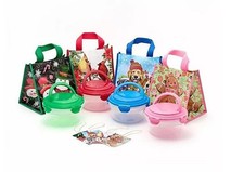 LocknLock Set of 4 Bowls with Handle Lids & Holiday Bags K315067 picture