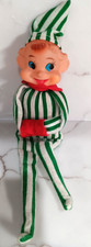 Vintage Pixie Elf Japan Knee Hugger Striped Green White EC picture