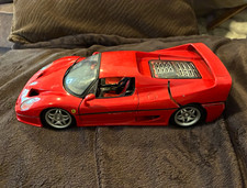 Maisto Ferrari F50 Red Diecast Model Car 1:18 Scale Doors Hood & Trunk open picture