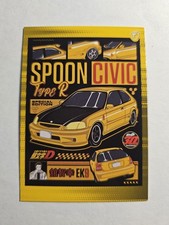tarmac cards initial d 30th anniversary H01-16 Tomoyuki Tachi Spoon Civic Ek9 picture