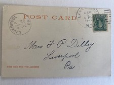 Antique Postcard Time Square Lake George New York NY 1908 Postmark Lot of 7 picture