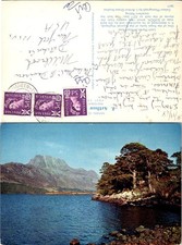 J Arthur Dixon Postcard Loch Maree Wester Ross Scotland 1968 Handwritten Stamps picture