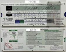 Eddy Current Test Frequency and Depth of Penetration Calculator Slide Rule picture