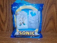 Wendy's Sonic the Hedgehog Silver Trading Card Pack Sealed 5 Cards  Silver Case picture