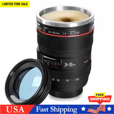 Camera Lens 24-105mm Travel Coffee Mug / Cup with Drinking Lid Best Gift NEW picture