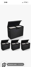 4-Pack Comic Book Storage, Collapsible Comic Book Case with Dividers and Carr... picture