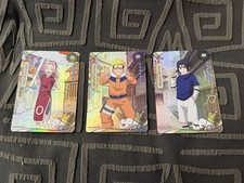 Bandai Naruto NREA02 SR Trading Card Lot 3 2022 English Sakura Sasuke picture