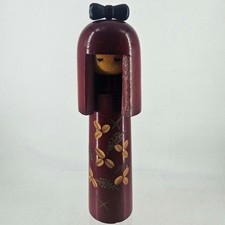 Vintage Japanese Miyashita Hajime Cretaive Wood Wooden hand painted KOKESHI Doll picture