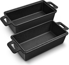 Cast Iron Loaf Pan With Lid 9x5 Inch 2-in-1 Heavy Duty Oven Safe Bread Pan picture