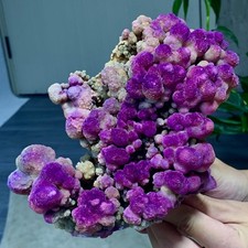 2.36LB Rare Natural purple calcite Raw Mineral Specimen Healing picture