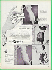1955 FORMFIT AD ~ LADIES UNDER GARMENTS ~ Plus 3 free bonus vintage ads picture