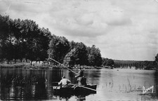 Vaires-sur-Marne France River Marne Fishing Sailboats Real Photo Postcard picture