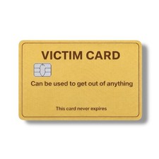 Victim Card Holographic Credit Card Sticker Debit Skin Decal Cover picture