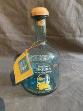 Sammy Hagar Cabo Wabo  Blue Tequila Bottle Extremely Rare Version Hand Blown.  picture