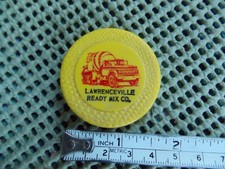 Vintage Lawrenceville, Il. Ready Mix Co. Tape Measure 38 inches long. picture