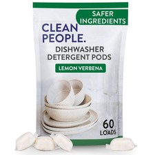 The Clean People Dishwasher Pods, 60 Count - Lemon Verbena picture