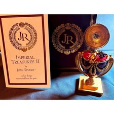 Joan Rivers Imperial Treasures II Fab Style Egg Trinket Box with Bee Pin COA picture