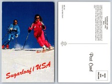 Vintage Sugarloaf USA Maine Skiing Postcard Bob Grant Photochrome picture