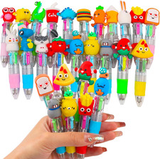 24Pcs Mini Multicolor Pens in One 4-In-1 Cute Pens Bulk for Kids, Fun Kawaii Bal picture