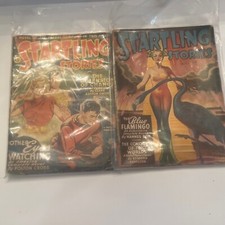 Lot Of 2 Startling Stories-Spring 1946 ~ Jan. 1948 Blue Flamingo, PULP Magazine picture