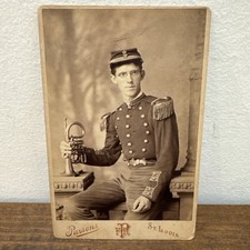 Rare Antique 1800s National Guard Soldier Portrait Photo Parsons St. Louis MO picture