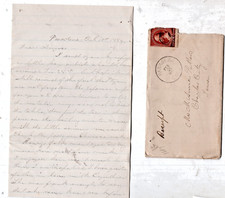 EARLY PASADENA CALIFORNIA 1884, 3 LETTERS IN ENVELOPE SENT TO IOWA  (POP: 500) picture
