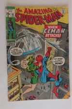 SPIDERMAN #92 JAN 1971 MARVEL COMICS ICEMAN JOHN ROMITA GIL KANE VG- 3.5 picture