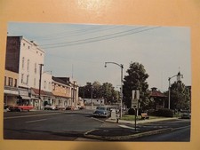 Town Square Chagrin Falls Ohio vintage postcard bandstand picture