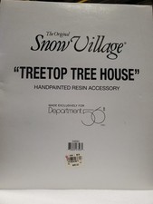 Department 56 Snow Village  Tree Top Tree House RETIRED #54890 picture