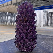 26.7LB Natural Purple Crystal Cluster/Flower Shape Mineral Specimen healing picture