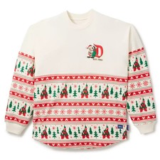 2025 DISNEY Spirit Jersey Adults-DISNEYLAND SANTA MICKEY MOUSE FAIR ISLE HOLIDAY picture