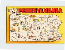 Map & Attractions Pennsylvania USA Q-30385 picture