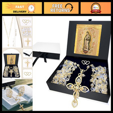 Elegant Wedding Lasso Ceremony Gift | Crystal Rosary for Catholic Weddings | Laz picture