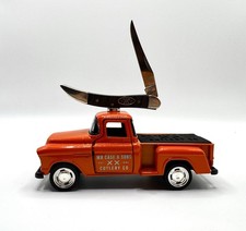 Custom Case XX Diecast Truck Burnt Orange Knife Display Stand Engraved picture