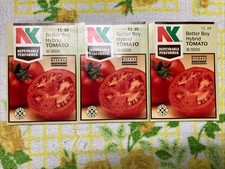 Vintage Northrup King Better Boy Hybrid Tomato Seed Packets picture