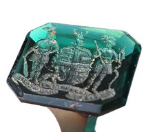 Georgian Scottish Intaglio Armorial Wax Seal Matrix James Drummond Baron Perth picture