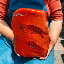 15.7 LB Natural Red Jasper Polished Freeform Crystal Healing Home Decor 5452 picture