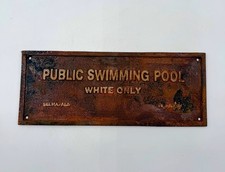 Public Swimming Pool White Only CAST IRON SEGREGATION HISTORICAL Selma Ala 31 picture