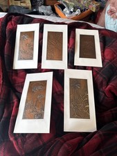 Vintage Copper Cards Greeting Thank You Blank Cobrarte Brazil Artwork 6 picture