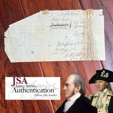 AARON BURR * JSA * With Sons of Liberty Member Autograph Legal Document Signed picture
