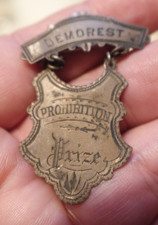 ORIG. ANTIQUE DEMOREST PROHIBITION PRIZE PIN. AWARDED TO IDA. picture