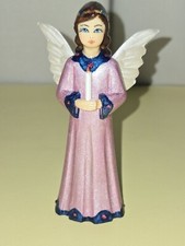 Vintage Hand Crafted  Wood Girl Angel Artist Signed ~ Valery Shmatko ~ picture